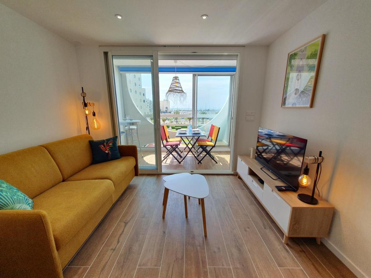 T2 Fidji Vue Port Et Mer Parking Clim Wifi - Rossiconciergerie - Linge En Option La Grande Motte Extérieur photo
