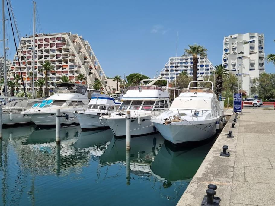 T2 Fidji Vue Port Et Mer Parking Clim Wifi - Rossiconciergerie - Linge En Option La Grande Motte Extérieur photo